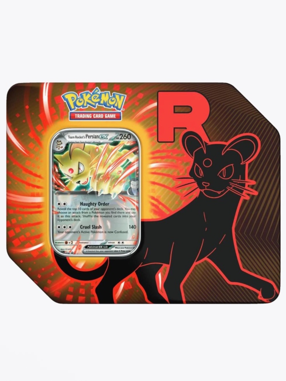 New! Pokémon TCG Team Rocket Tin [Team Rocket's Persian ex]
